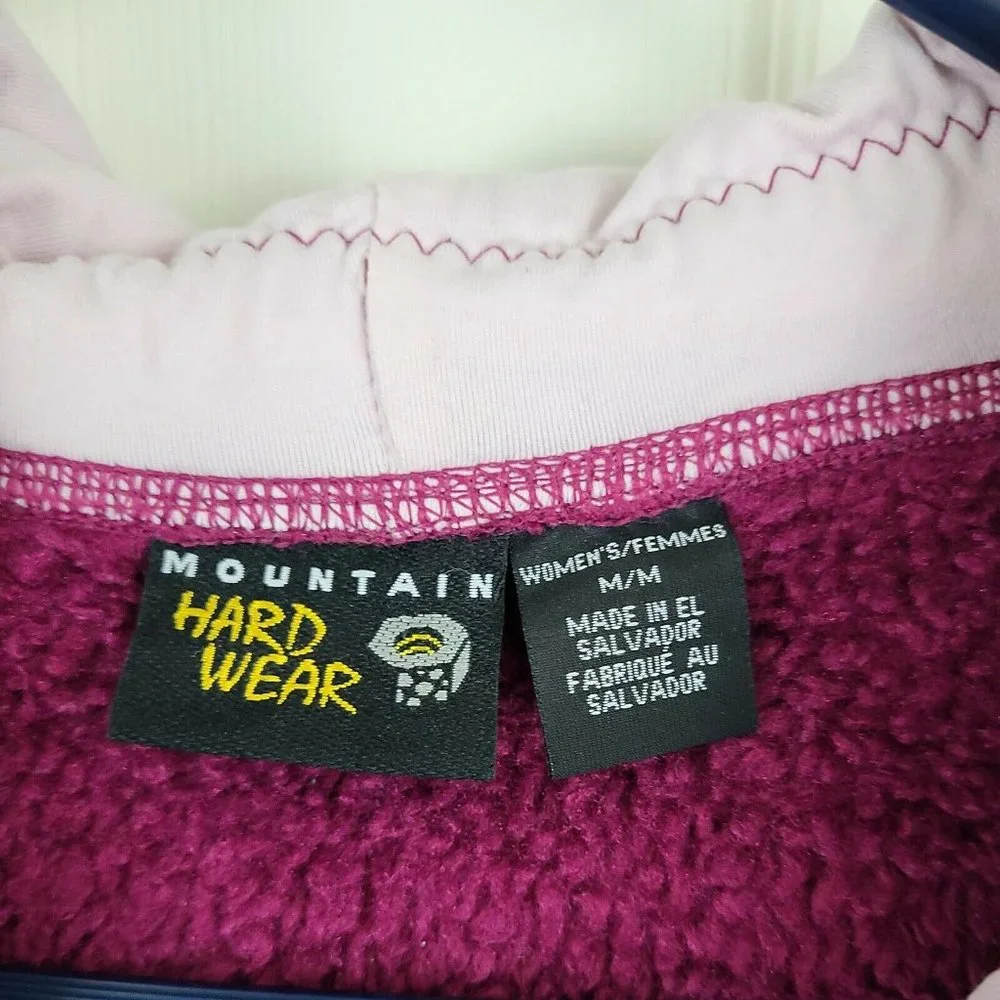 Womens Mountain Hardwear Teddy Purple Pullover Size Medium - Picture 3 of 10